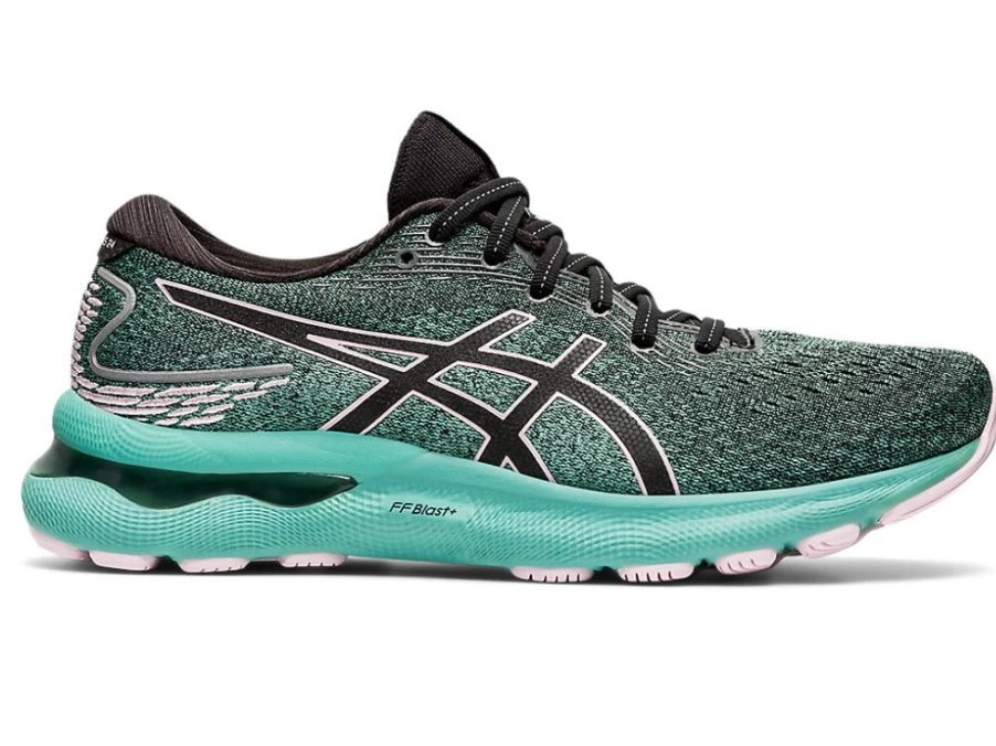 ASICS Women's GEL-NIMBUS 24 Running Shoes - Black/Barely Rose