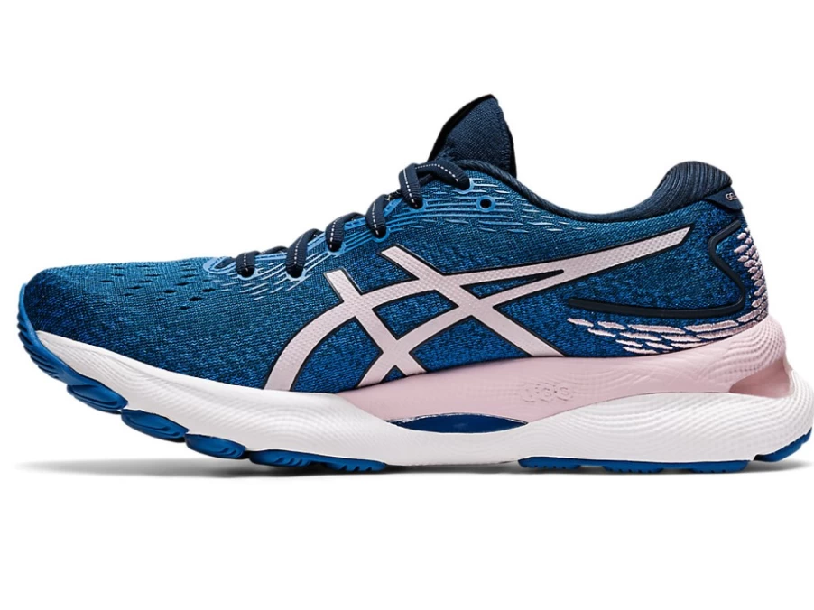 ASICS Women's GEL-NIMBUS 24 Running Shoes - French Blue/Barely Rose