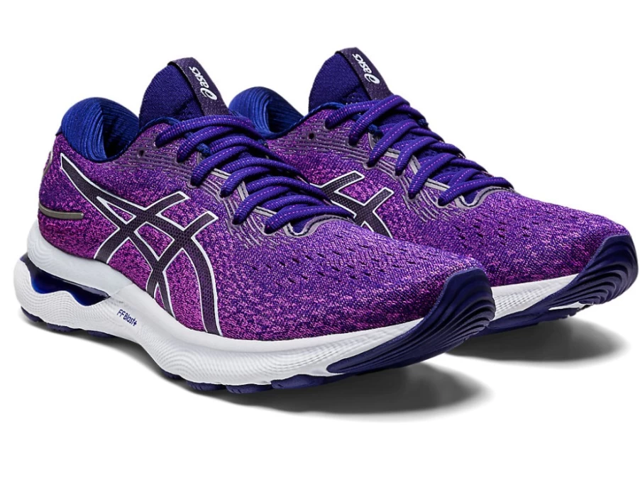ASICS Women's GEL-NIMBUS 24 Running Shoes in Orchid/Soft Sky - Cushioned Comfort for Long-Distance