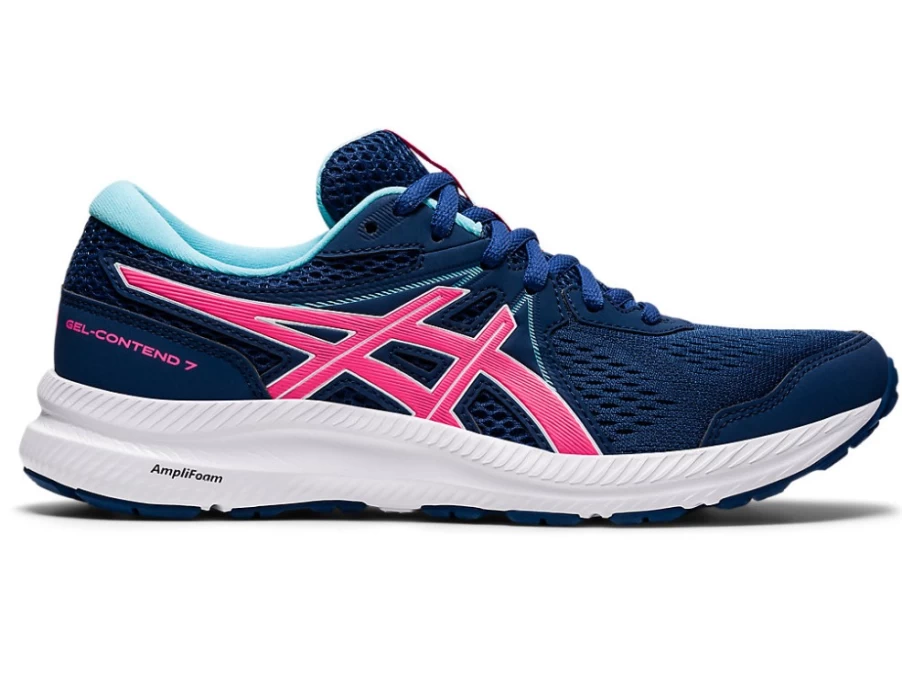 ASICS Women's GEL-CONTEND 7 Running Shoes - Midnight Blue/Hot Pink