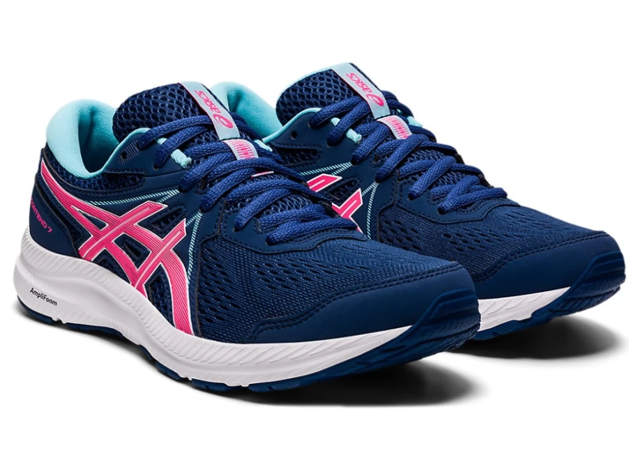ASICS Women's GEL-CONTEND 7 Running Shoes - Midnight Blue/Hot Pink