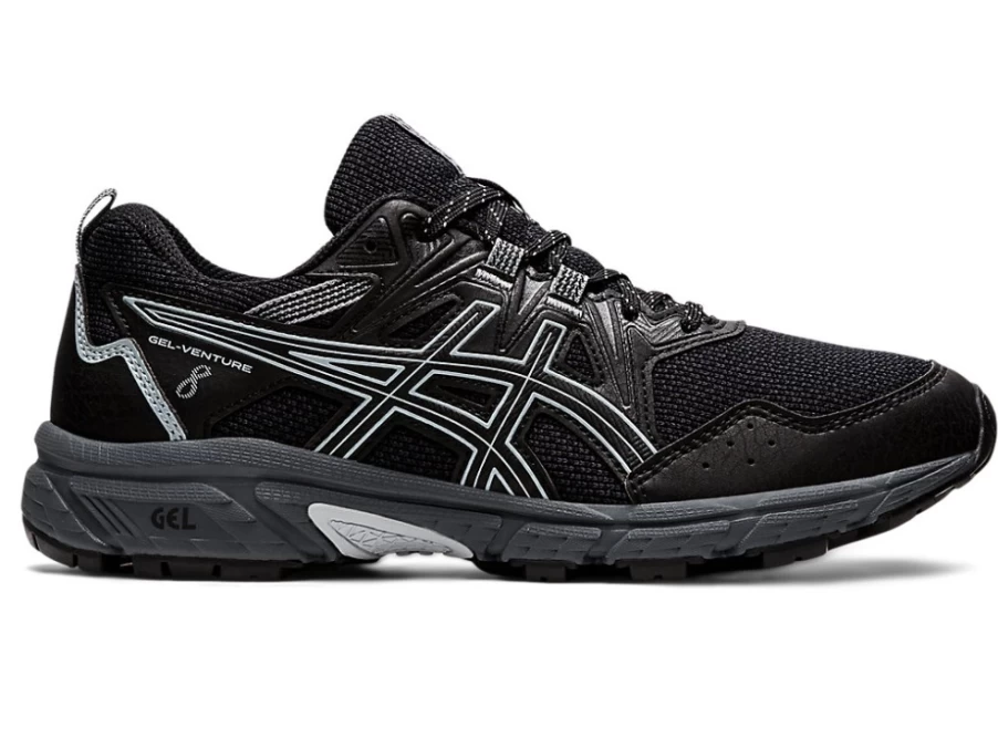 ASICS Women's GEL-VENTURE 8 Running Shoes - Black/Piedmont Grey Trail Runners for Women