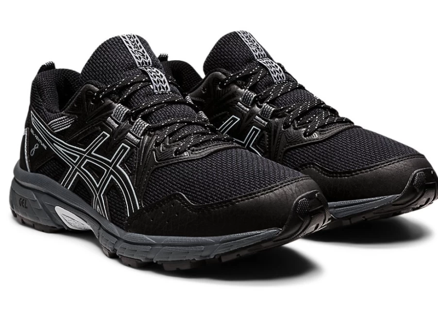 ASICS Women's GEL-VENTURE 8 Running Shoes - Black/Piedmont Grey Trail Runners for Women