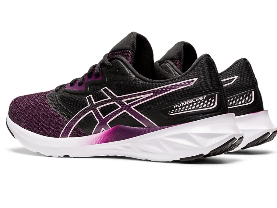 ASICS Women's FUZEBLAST Running Shoes in Deep Plum/Barely Rose