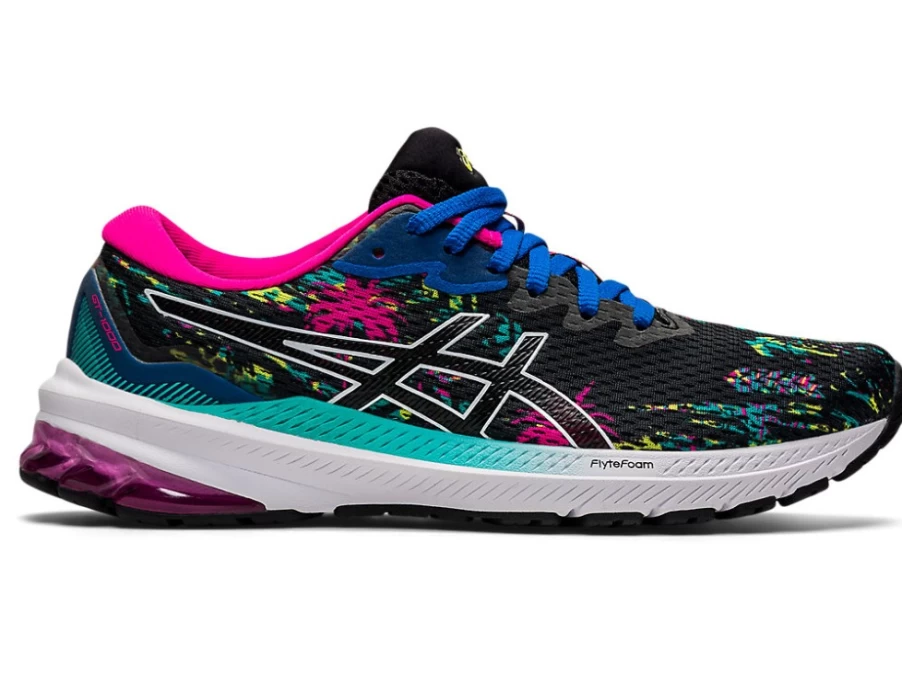 ASICS GT-1000 11 Women's Running Shoes - Black/Pink Glo | Stability & Support