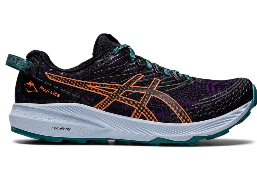 ASICS Fuji Lite 3 Women's Trail Running Shoes - Night Shade/Nova Orange