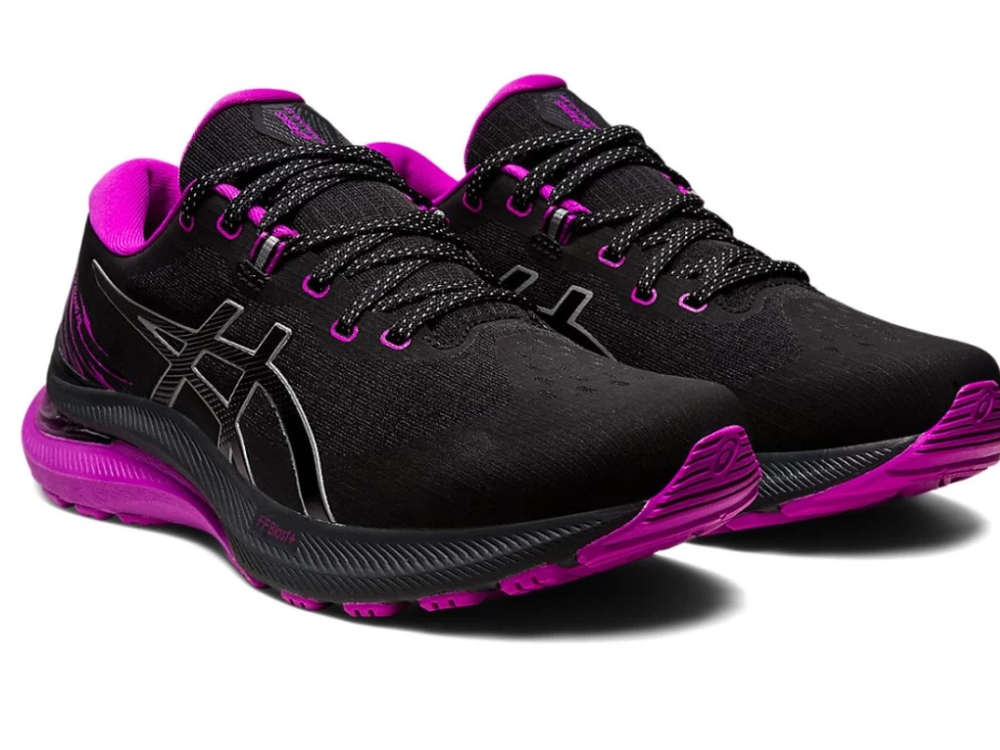ASICS Women's GEL-KAYANO 29 LITE-SHOW Running Shoes - Black/Orchid