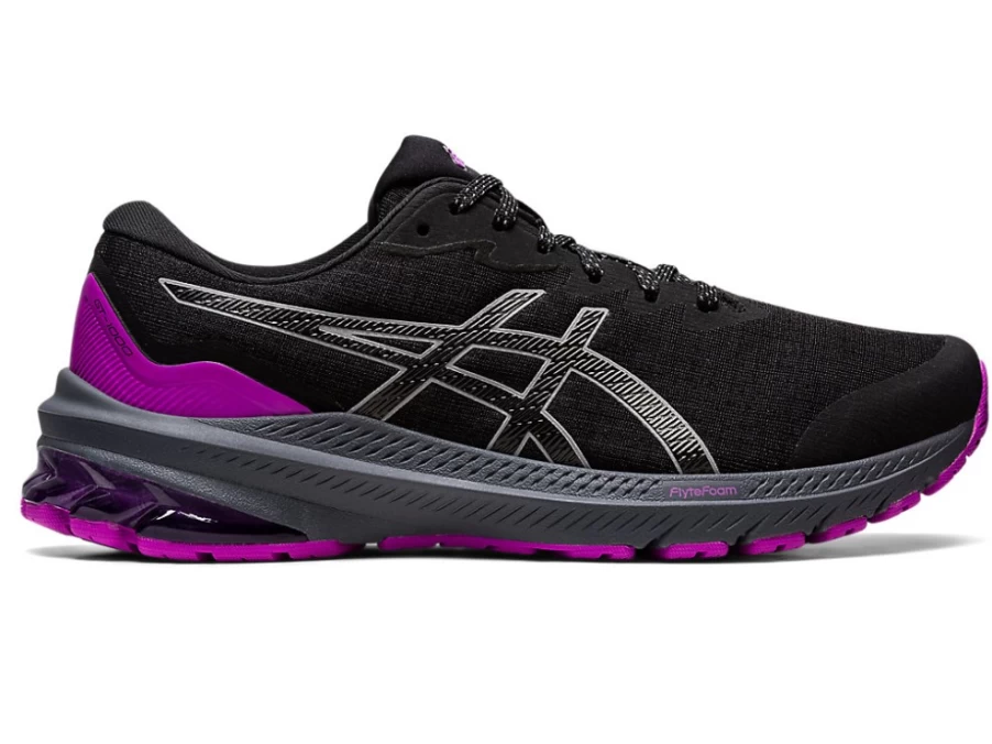 ASICS Women's GT-1000 11 Lite-Show Running Shoes - Black/Orchid