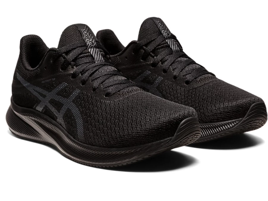 ASICS Women's PATRIOT 13 Running Shoes - Black/Carrier Grey