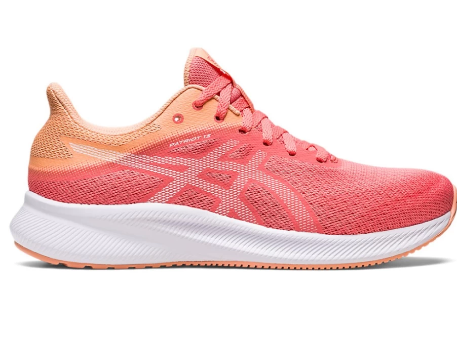 ASICS Women's PATRIOT 13 Running Shoes in Papaya/White