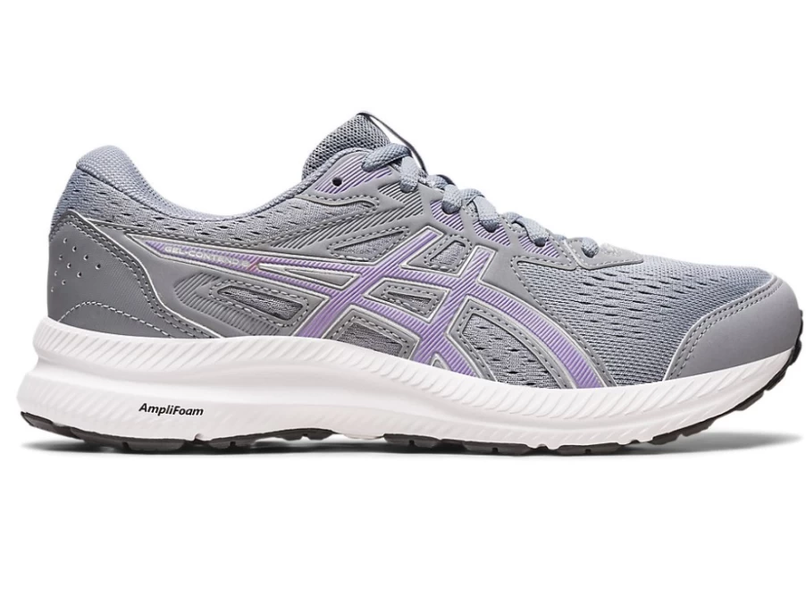 ASICS GEL-CONTEND 8 WIDE Women's Running Shoes - Sheet Rock/Digital Violet