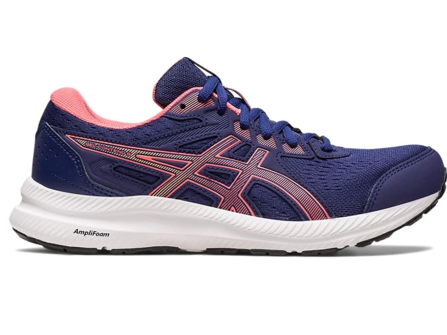 ASICS GEL-CONTEND 8 Women's Running Shoes - Indigo Blue/Papaya