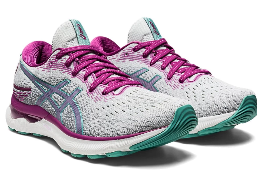 ASICS Women's GEL-NIMBUS 24 Running Shoes - Polar Shade/Sage