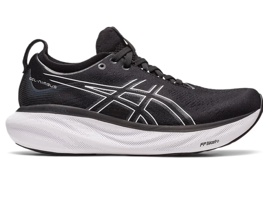 ASICS Women's GEL-NIMBUS 25 Running Shoes - Black/Pure Silver