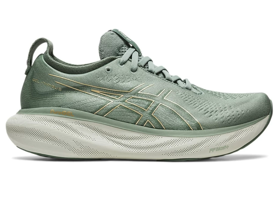 ASICS Women's GEL-NIMBUS 25 Running Shoes - Slate Grey/Champagne