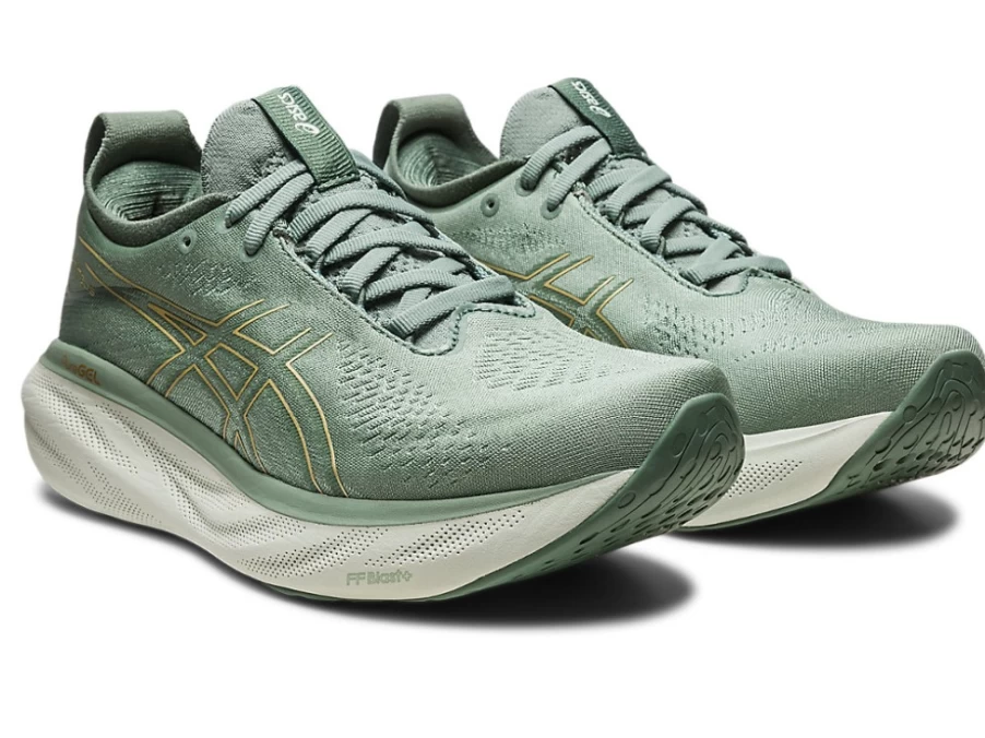 ASICS Women's GEL-NIMBUS 25 Running Shoes - Slate Grey/Champagne