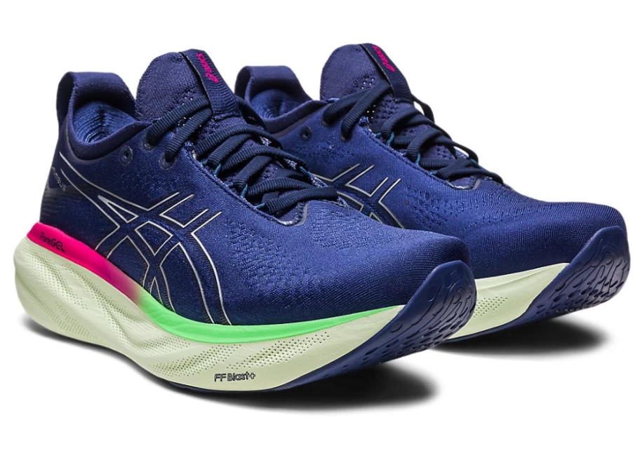 ASICS Women's GEL-NIMBUS 25 Running Shoes - Indigo Blue/Pure Silver