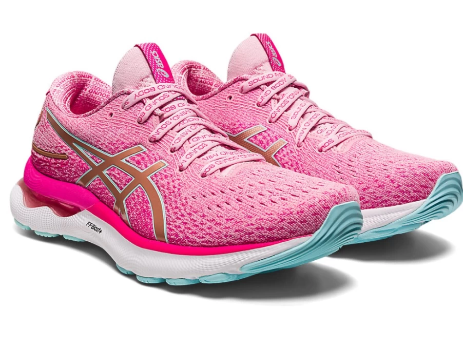 ASICS Women's GEL-NIMBUS 24 LIMITED EDITION Running Shoes - Cotton Candy/Rose Gold