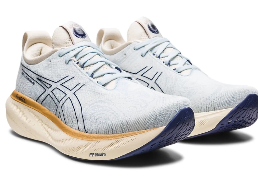 ASICS Women's GEL-NIMBUS 25 Running Shoes - Sky/Cream