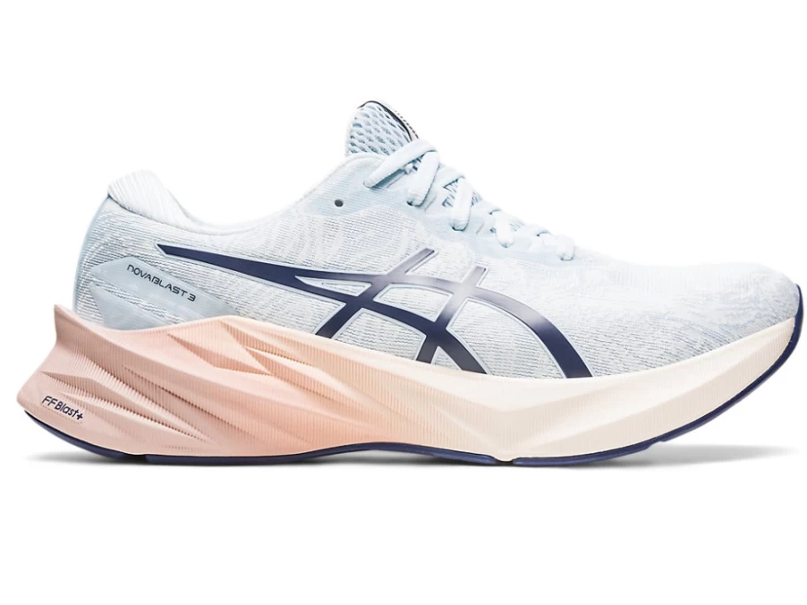 ASICS Women's NOVABLAST 3 Sky/Cream Running Shoes - Lightweight & Responsive