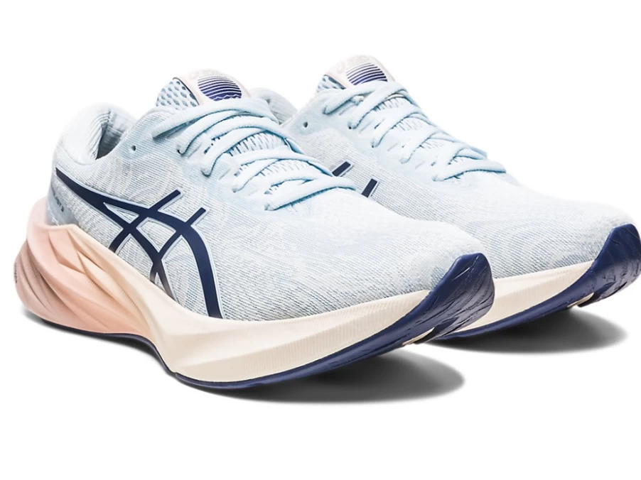 ASICS Women's NOVABLAST 3 Sky/Cream Running Shoes - Lightweight & Responsive