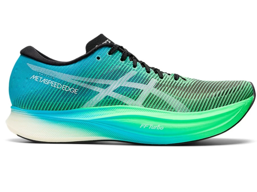ASICS METASPEED EDGE+ Running Shoes - Black/New Leaf - Unisex Performance Racing Sneakers