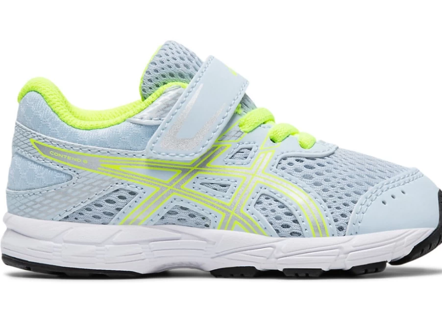 ASICS Contend 6 Toddler Shoes for Kids - Soft Sky/Pure Silver - Lightweight Running Sneakers