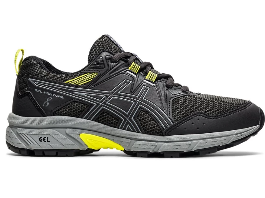 ASICS GEL-Venture 8 Kids' Running Shoes - Graphite Grey Trail Sneakers for School & Outdoor