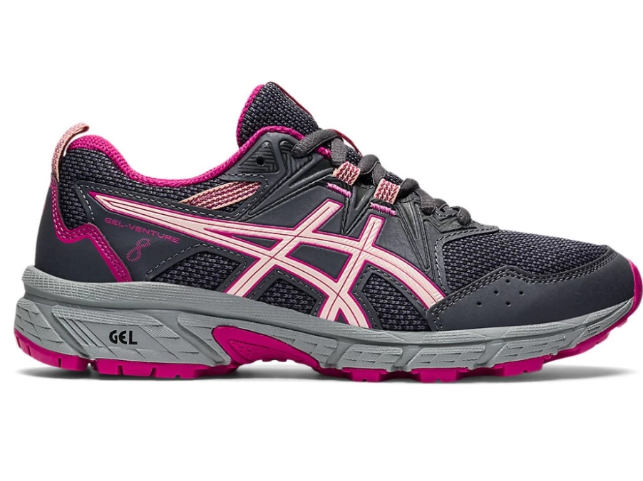 ASICS GEL-Venture 8 Kids' Running Shoes - Carrier Grey/Breeze - Trail Running Sneakers for Boys & Girls