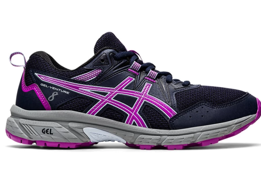 ASICS GEL-Venture 8 Kids' Running Shoes - Midnight/Orchid - Trail Running Sneakers for Boys & Girls