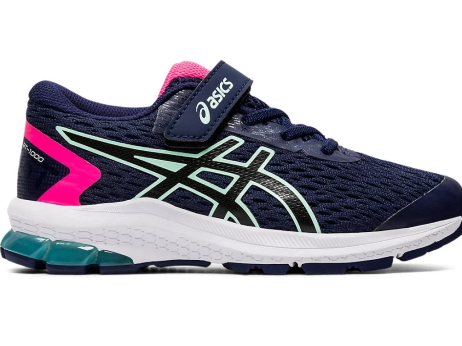 ASICS GT-1000 9 Pre-School Running Shoes for Kids - Peacoat/Black