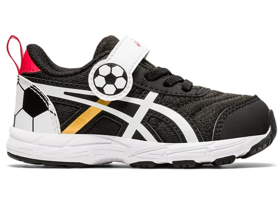 ASICS Contend 6 Kids' Running Shoes - Black/Pure Gold - Toddler Size