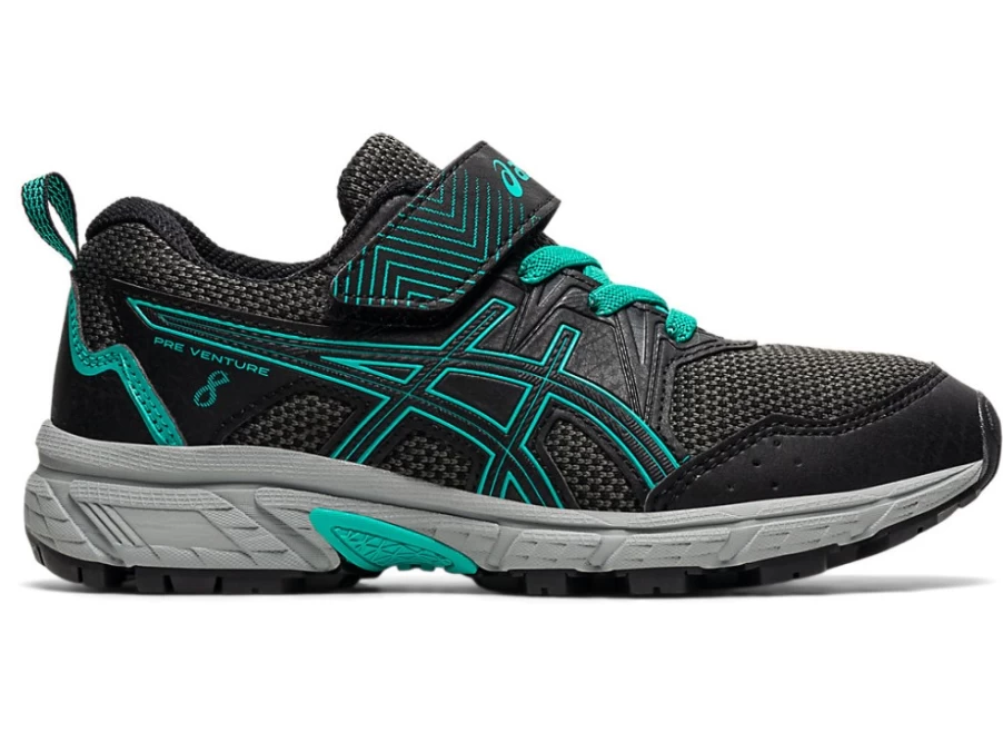 ASICS Kids PRE VENTURE 8 Preschool Shoes - Black/Baltic Jewel for Toddlers & Young Children