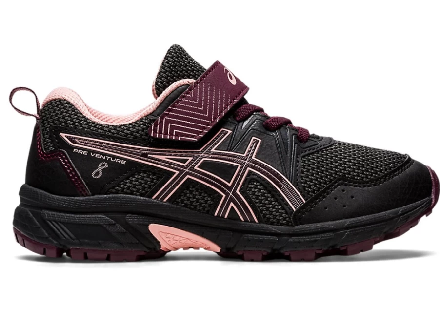 ASICS Kids PRE VENTURE 8 Preschool Shoes - Black/Deep Mars - Running Sneakers for Children