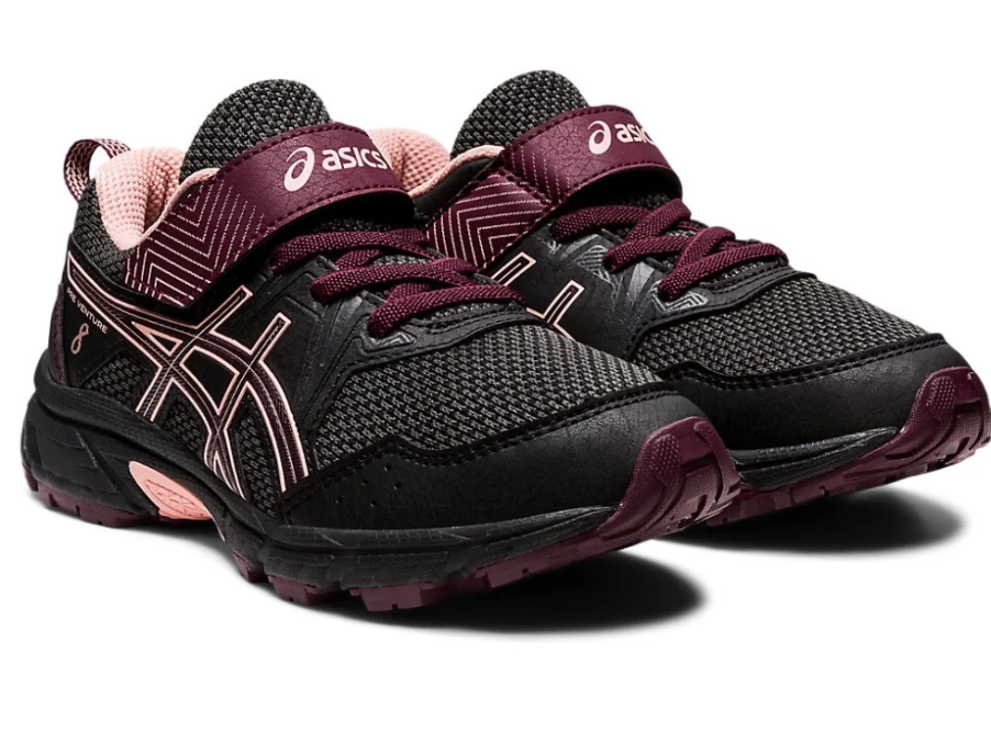 ASICS Kids PRE VENTURE 8 Preschool Shoes - Black/Deep Mars - Running Sneakers for Children