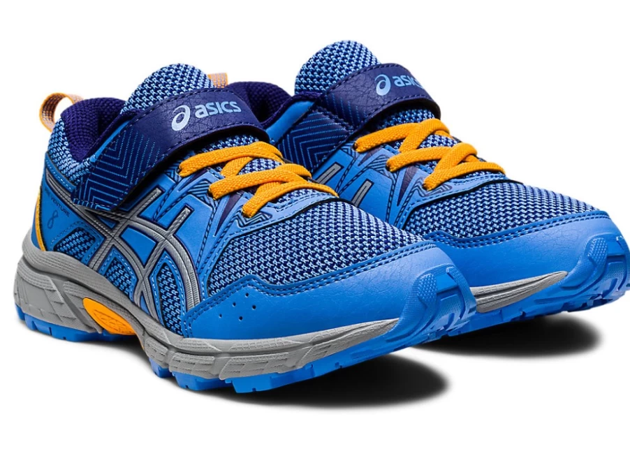ASICS Kids PRE VENTURE 8 Preschool Sneakers in Blue Coast/Dive Blue - Lightweight Running Shoes for Toddlers