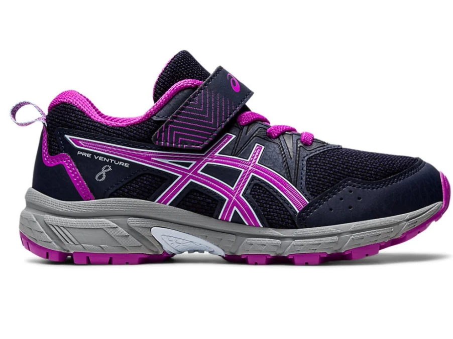 ASICS Kids PRE VENTURE 8 Preschool Shoes - Midnight/Orchid Running Sneakers for Children