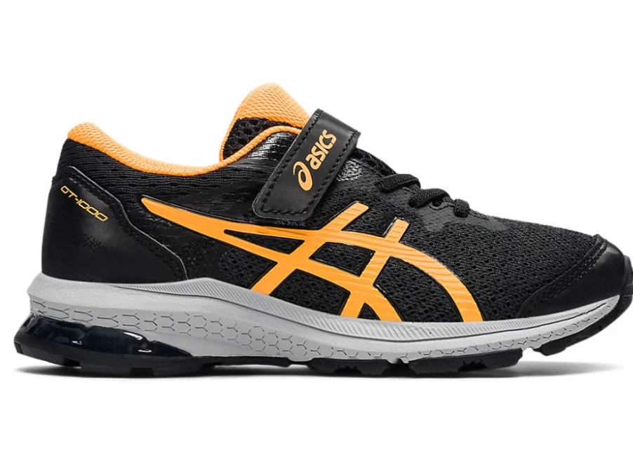 ASICS GT-1000 10 Preschool Running Shoes for Kids - Metropolis/Orange Pop
