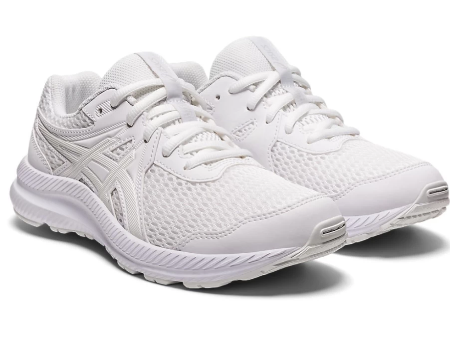 ASICS Contend 7 Kids' Grade School Running Shoes - White/White