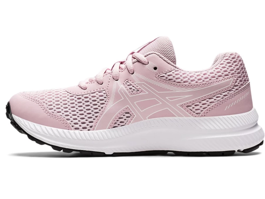 ASICS Contend 7 Kids' Running Shoes in Barely Rose/White - Grade School Sneakers