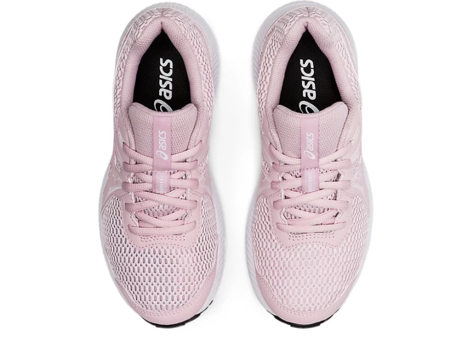 ASICS Contend 7 Kids' Running Shoes in Barely Rose/White - Grade School Sneakers
