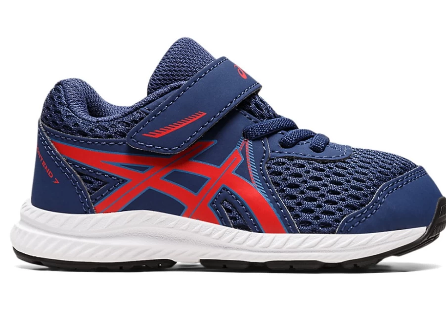 ASICS Contend 7 Toddler Kids' Running Shoes - Deep Ocean/Classic Red