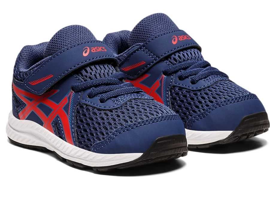 ASICS Contend 7 Toddler Kids' Running Shoes - Deep Ocean/Classic Red