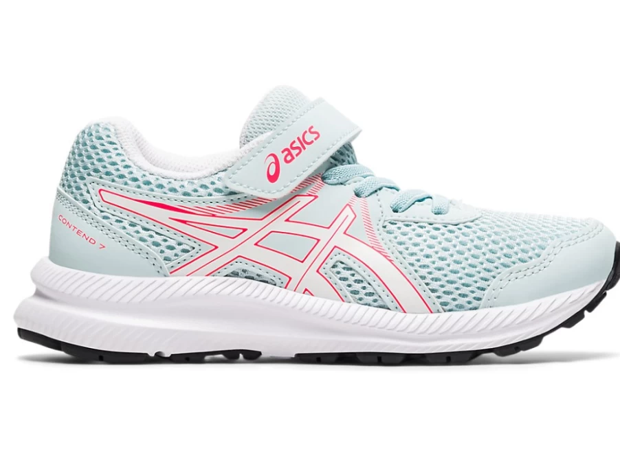 ASICS Contend 7 Pre-School Running Shoes for Kids - Aqua Angel/White