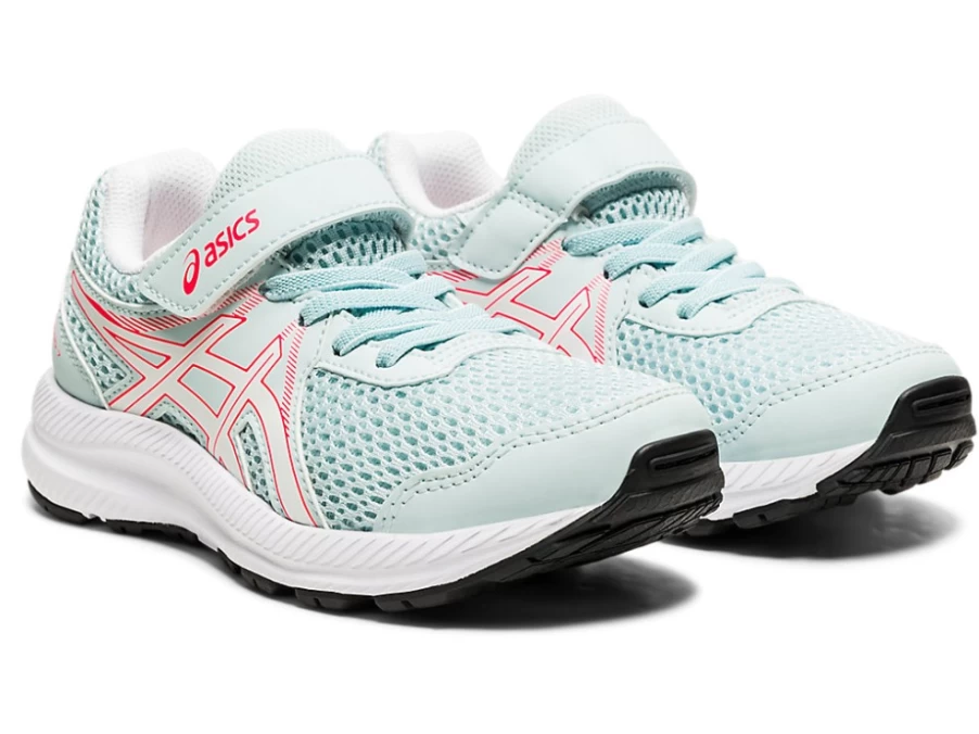 ASICS Contend 7 Pre-School Running Shoes for Kids - Aqua Angel/White