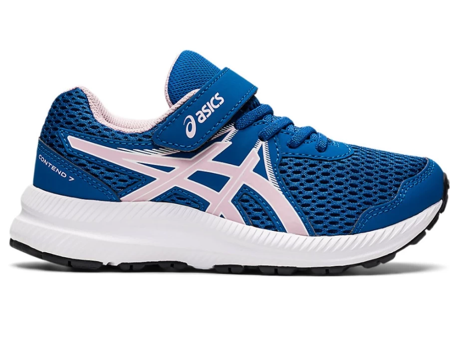 ASICS Contend 7 Pre-School Running Shoes for Kids - Lake Drive/Barely Rose