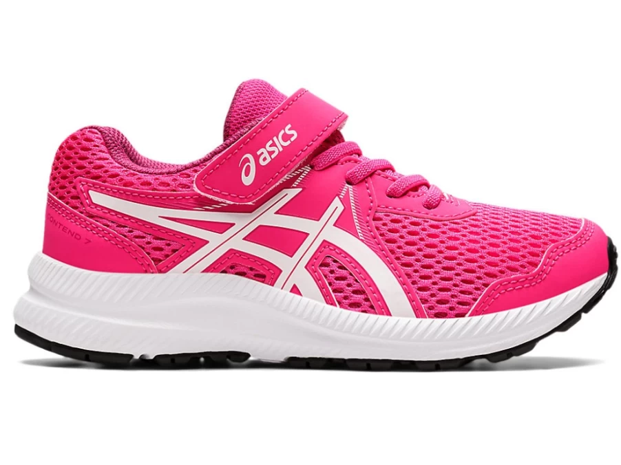 ASICS Contend 7 Pre-School Running Shoes for Kids - Pink Glo/White