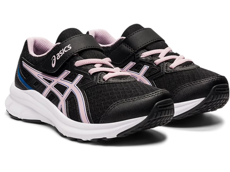ASICS JOLT 3 Preschool Kids' Running Shoes - Black/Barely Rose