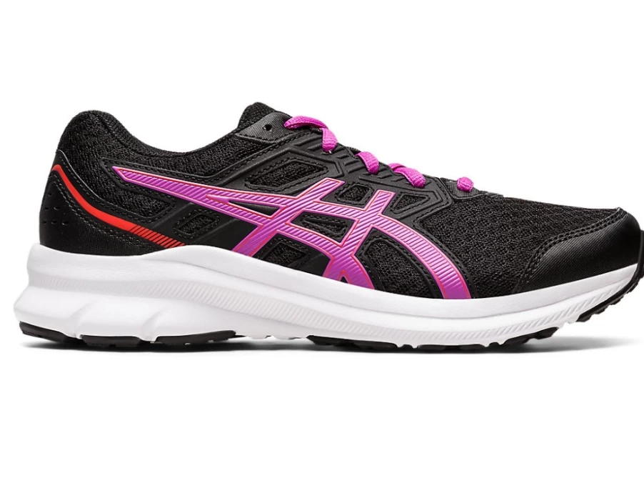 ASICS JOLT 3 Kids' Running Shoes - Black/Orchid | Grade School Sneakers
