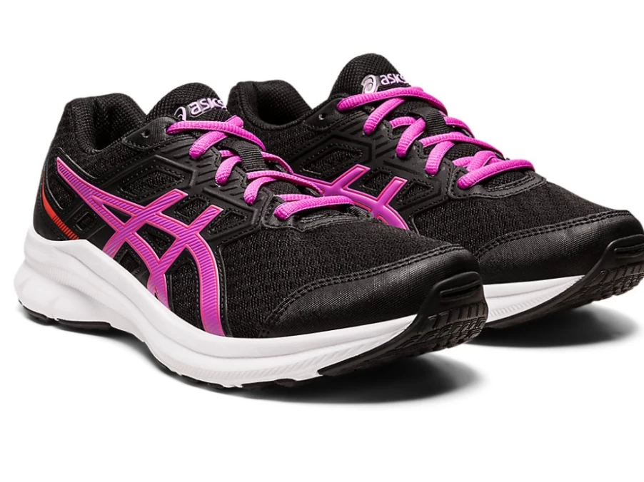 ASICS JOLT 3 Kids' Running Shoes - Black/Orchid | Grade School Sneakers